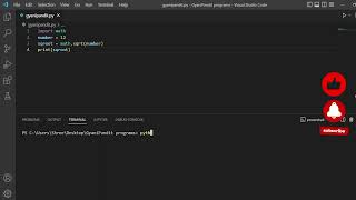 Python program to calculate square root of some number