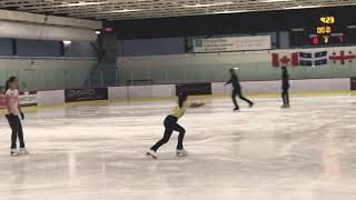 2018-09-07 night practice axel Amanda Li Kai Xin