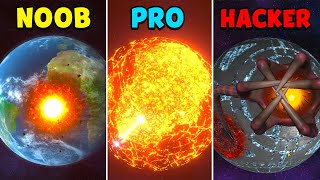 NOOB vs PRO vs HACKER - Solar Smash