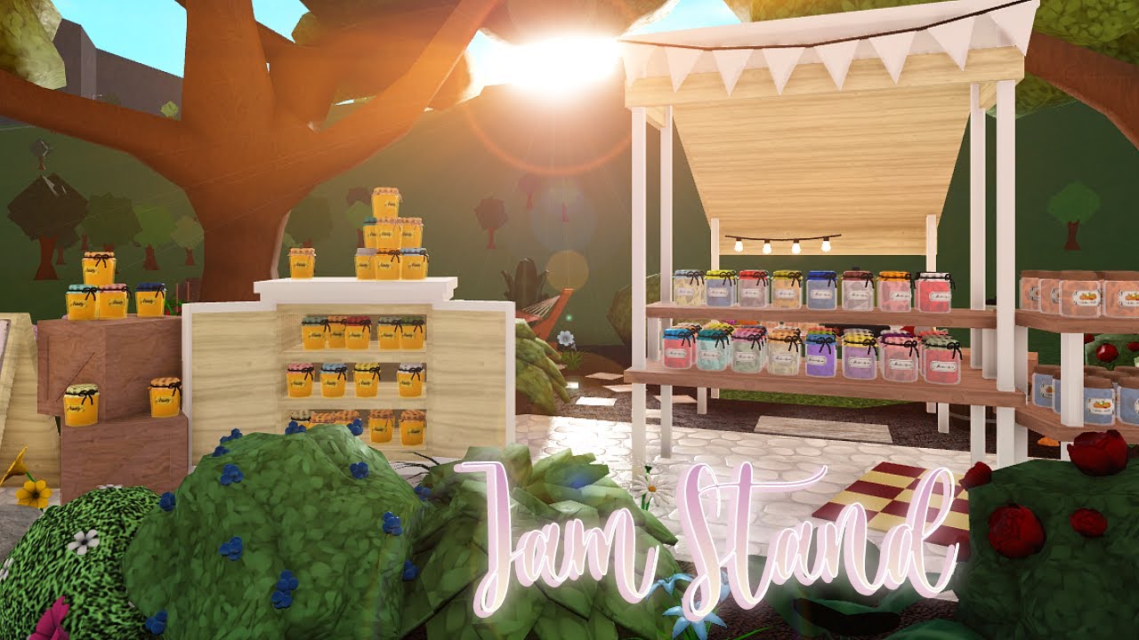 Jam/ Farmers Market Stand | Roblox | Bloxburg | Speedbuild - YouTube