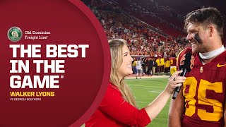 USC TE Walker Lyons on his first career TD, Trojans' 59-20 win | Best in the Game Interview