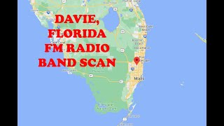 South Florida FM Radio Band Scan  (Miami, Fort Lauderdale) from Davie, FL