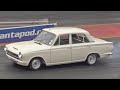 Mk1 Cortina vs Sierra Sapphire Cosworth at Santa Pod Raceway