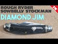 Rough Ryder Sowbelly Stockman Diamond Jim Pocket Knife RR1375