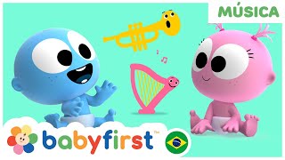 Vídeos Educativos | Googoo e Gaagaa | Aprenda Instrumentos Musicais | Harpa e muito mais | BabyFirst