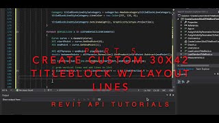 Revit API - Create Custom 30x42 Titleblock - Part 5