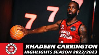 Khadeen CARRINGTON • Highlights Season 2022/2023 • Hapoel Jerusalem