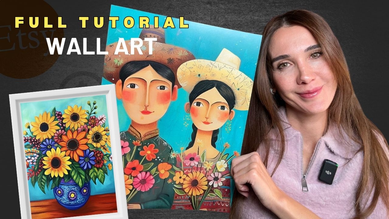 Etsy De Sattığım Wall Art Tasarımları 3 Farklı şekilde Oluşturuyorum