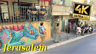 Jerusalem Walking Tour in the Unique District of Nachlaot | 4k60