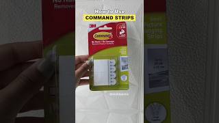 Command Strips How to Apply \u0026 Remove | Step by Step Tutorial✨