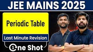 JEE 2025- One Shot | Periodic Table Revision - Chemistry Class 11, JEE, NEET