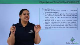 Class 12th – Objectives of Financial Management | Business Studies | Tutorials Point