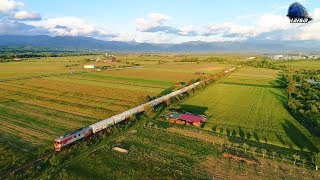 🚁[Drone] Fluieroasa 60-1151-9 Whistle Loko \u0026 Marfar CFR MARFĂ Freight Train in Sudrigiu 28 May 2020