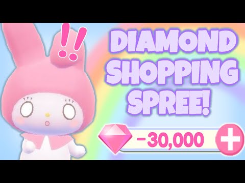 30,000 DIAMOND SHOPPING SPREE! Roblox My Hello Kitty Cafe Riivv3r