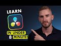 Learn Davinci Resolve in 8 Minutes - Tutorial for beginners