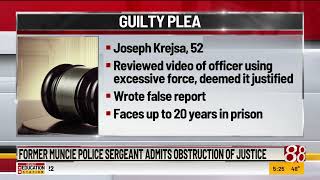 Former Muncie police sergeant admits obstruction of justice