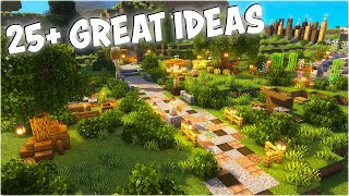 25+ Build Ideas to make your Minecraft Survival World Better