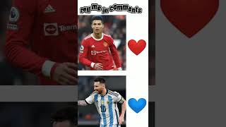 Cristiano Ronaldo VS Leo Messi.who is your favourite tell me in comments #shorts #ytshorts #vs #yt