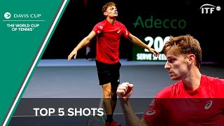 David Goffin's Top 5 Shots | Davis Cup