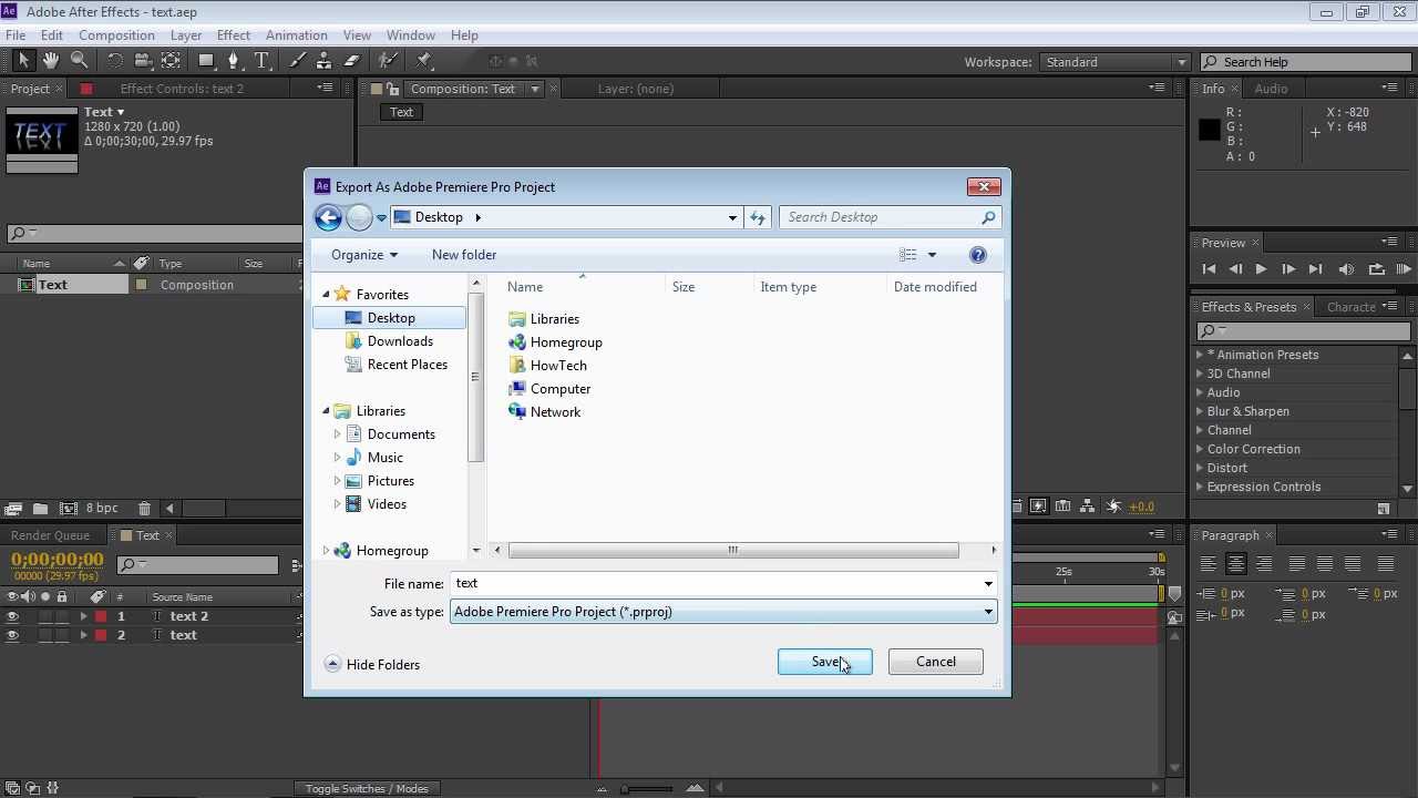 Export After Effects Netcaribbean