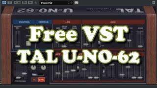 Free VST - TAL U-NO-62 (JUNO 60 Synthesizer clone)