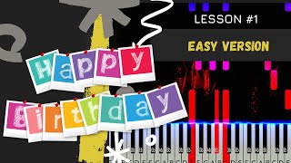 Happy Birthday Keyboard - Happy Birthday Keyboard/Piano Tutorial Easy Version