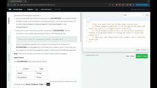 Advanced Select with The PADS HackerRank Solution