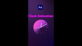 Easy Clock Animation | After Effects Tutorial