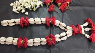 how to string Crown flower garland வெள்ளை எருக்கன் பூ ஊசிக்கோர்த்த மாலை Erukkam Poo malai