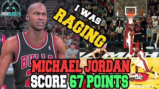 NBA 2K21 96 Bulls | Michael Jordan Score 67 Points Against A Off Baller