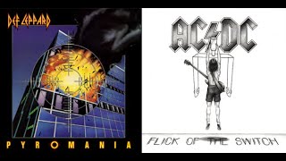 Def Leppard - Pyromanis Vs AC/DC - Flick Of The Switch (For Dennis Turney Jr)