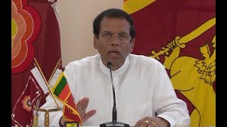 西里塞纳誓言彻底终止伊斯兰国组织在斯里兰卡境内的一切活动