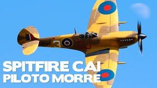 Acidente aéreo com SPITFIRE na Inglaterra, piloto morre na queda