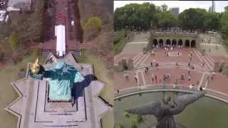 NYC - FREE Drone Tour - Statue of Liberty, Central Park, 911 Memorial - DJI GoPro 2015