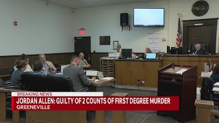 Verdict In: Jordan Allen found guilty of 2 counts of first-degree murder