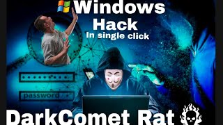 How to hack Windows 🫣|| DarkComet Rat 👽 || How to create malware 👽👽