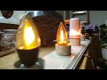 euri lighting led flickering flame bulb demonstration review comparison to led flame effect