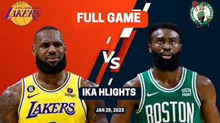 Los Angeles Lakers vs Boston Celtics Full Game | Ikahlights | Jan 29, 2023 | NBA HD