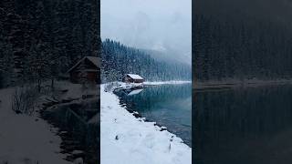 A winter morning in lake Louise #lakelouise #winter #best #winterwonderland #moments #travel