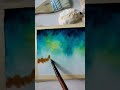 Beach view in watercolor