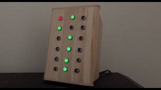 Homemade Binary Alarm Clock