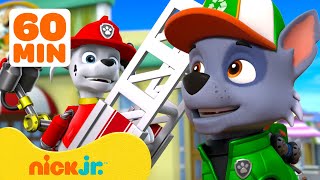 PAW Patrol's BIGGEST Moments! w/ Marshall & Rocky 🚒 1 Hour Compilation | Nick Jr