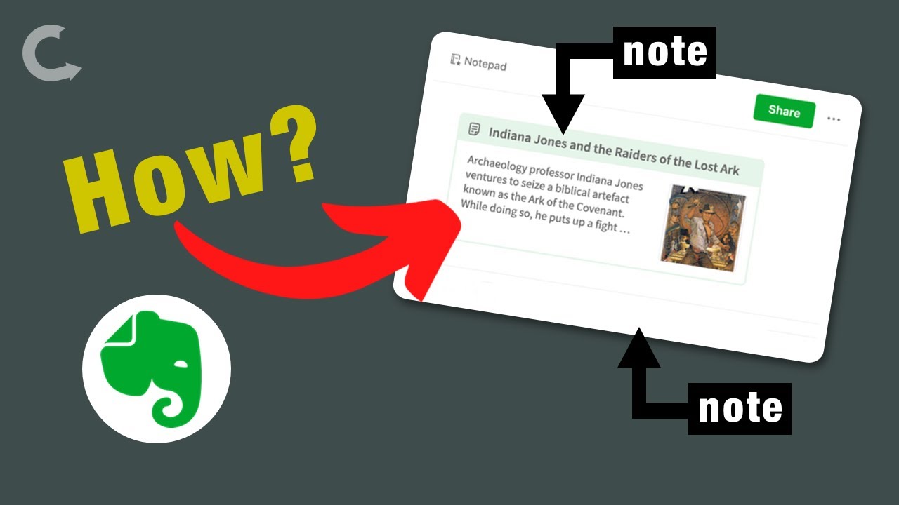 How To Create Notes Preview In Evernote - YouTube