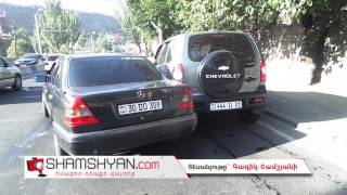 Մյասնիկյան պողոտայում բախվել են Mercedes-ն ու ոստիկանական Chevrolet-ը