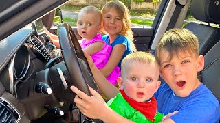 Five Kids We are in the car Song Nursery Rhymes & Children's Song