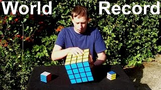 *WORLD RECORD* 4x4x4 Rubik's Cube puzzle -  Largest ever !!!! (made by Tony Fisher)