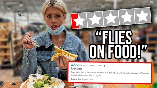 EATING at the WORST REVIEWED RESTAURANT in our CITY!
