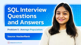 SQL Interview Questions and Answers Series | HackerRank | AVERAGE POPULATION | Advanced Select