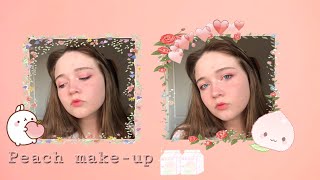 ♡ peach make-up ♡ персиковый макияж ♡