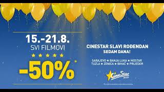 CINESTAR ROĐENDAN I 15. - 21.8. I